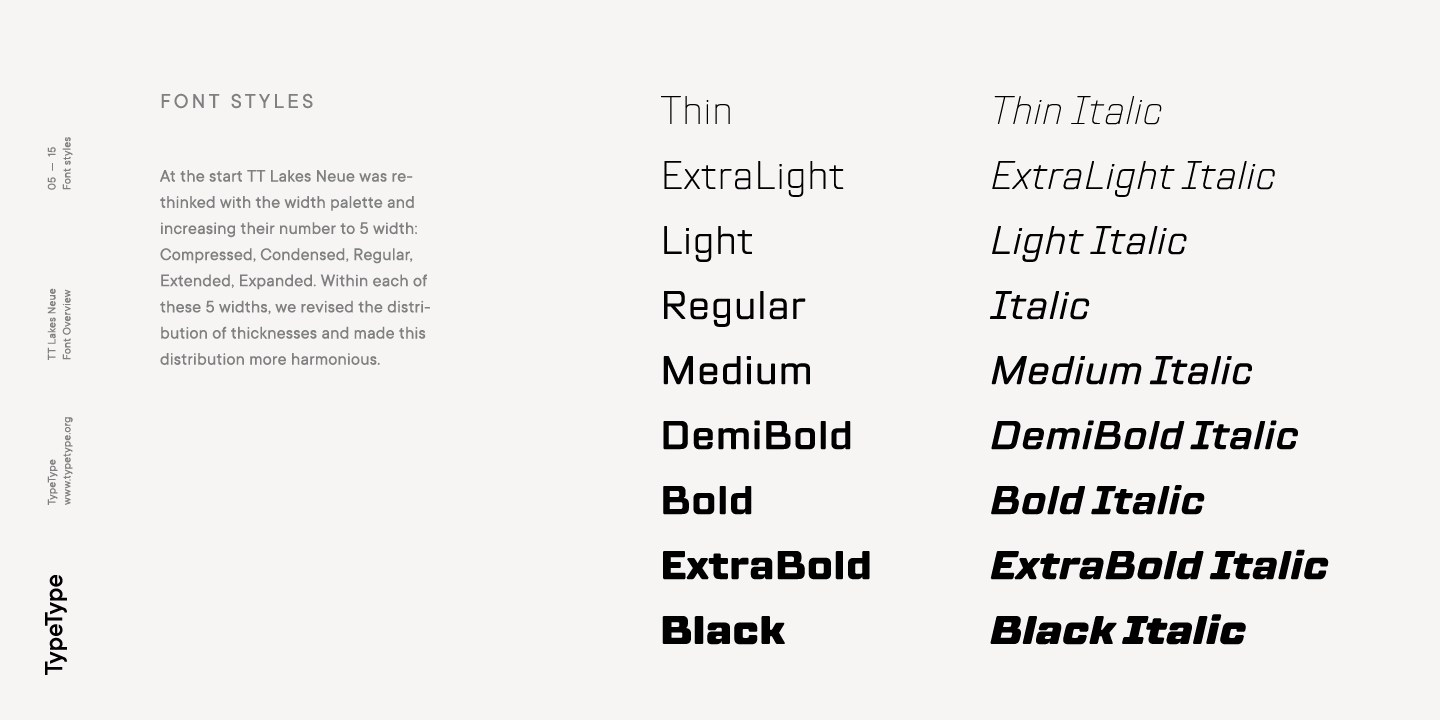 Пример шрифта TT Lakes Neue Expanded Light Italic